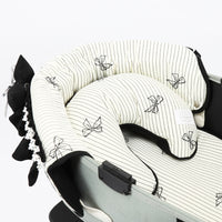 Ritogato Pliant Buggy Cover-up Cushion 蝴蝶結喱士款寵物推車車墊 - 黑色