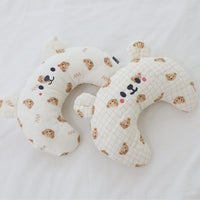 Ritogato 寵物涼感半月枕 Halfmoon Cool Cushion (Check Bear)