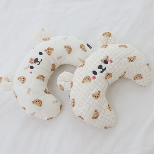 Ritogato 寵物涼感半月枕 Halfmoon Cool Cushion (Check Bear)