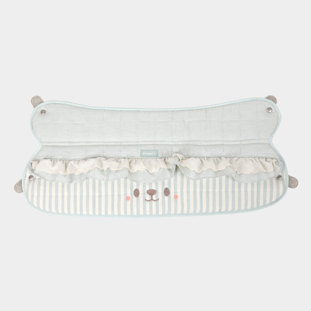 【預訂】 Ritogato Pawpaw Frill Pet Cart Guard 小熊喱士款寵物推車圍邊  - 湖水綠