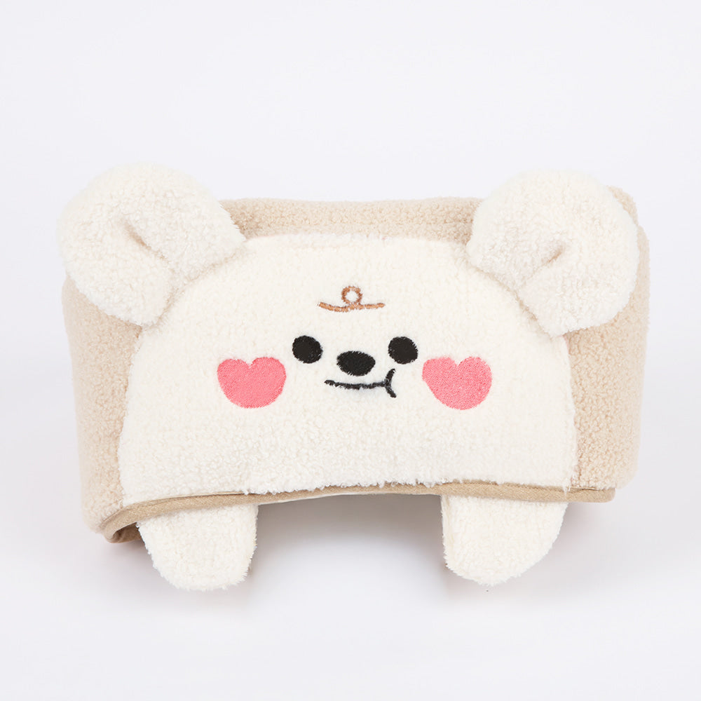 Ritogato Bolppangi Buggy Cover-up Guard 熊仔毛絨絨款寵物推車圍邊 - 杏色