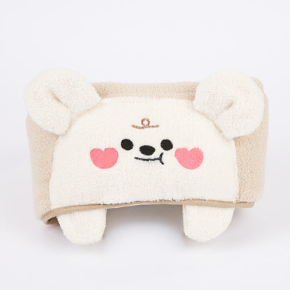 Ritogato Bolppangi Buggy Cover-up Guard 熊仔毛絨絨款寵物推車圍邊 - 杏色