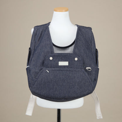 【Version 5】 Ritogato Voddly Petite Front Bag 前孭寵物袋 細版夏日透氣質料 牛仔藍色