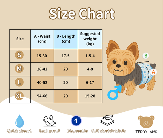 TeddyLand 寵物一次性禮貌褲 Pet Diaper