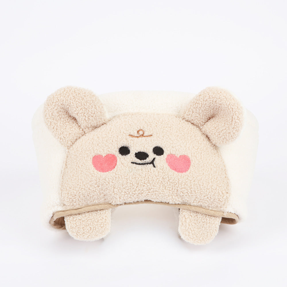 【預訂】Ritogato Bolppangi Buggy Cover-up Guard 熊仔毛絨絨款寵物推車圍邊 - 白色