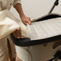 Ritogato Honeybuney Pet Cart Cushion 小熊格仔款寵物推車車墊 - 灰色