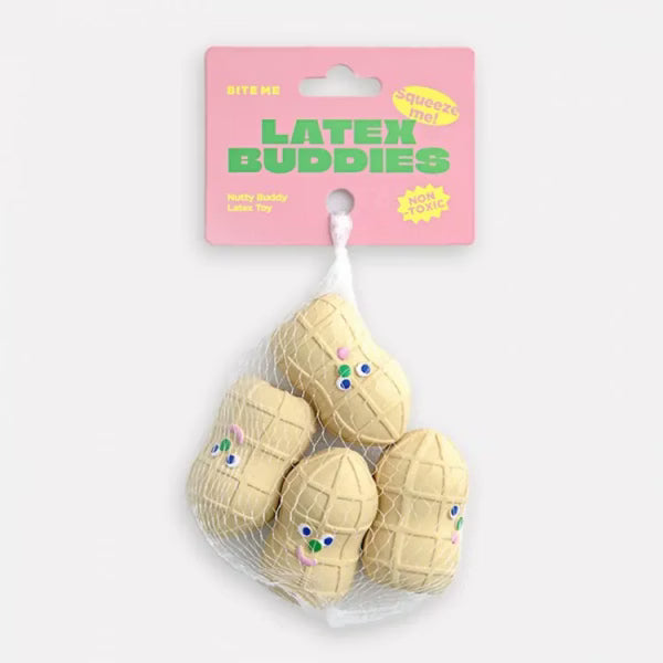 BITEME 花生乳膠玩具(4個入)  Peanuts Latex Toy