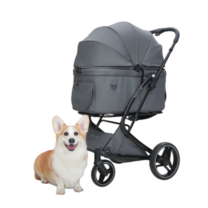 TeddyLand Grande 寵物手推車 Dark Grey 深灰色