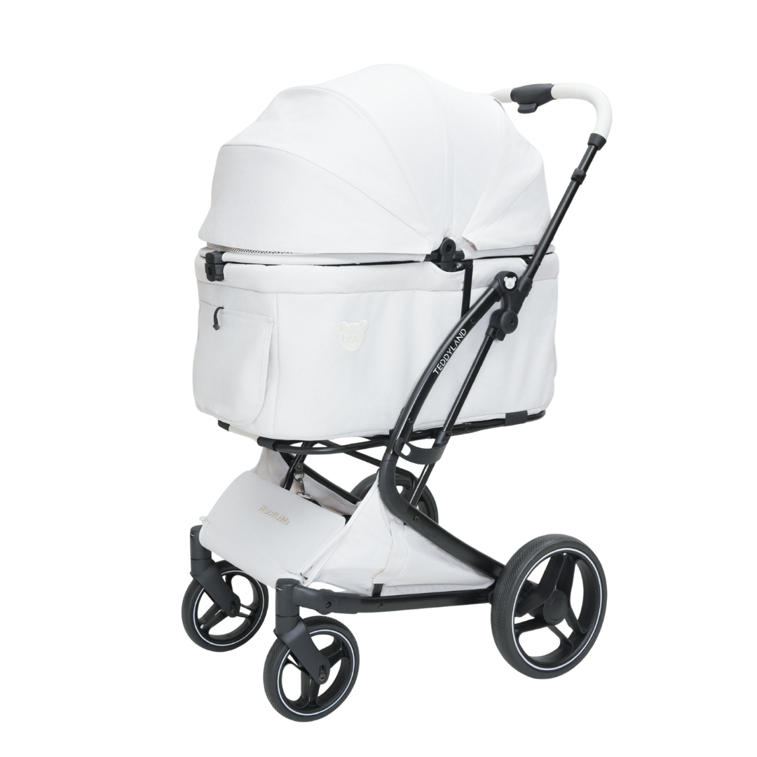 TeddyLand Grande 寵物手推車 Pearl 珍珠白
