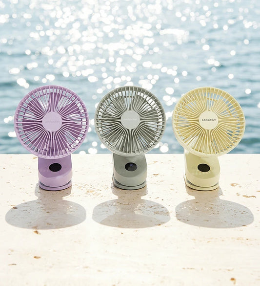 Pompolarr Portable Fan 可夾自轉靜音五檔風扇