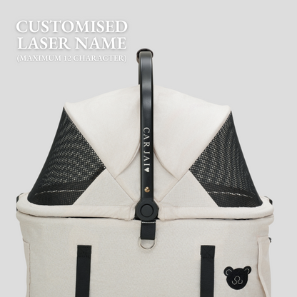 TeddyLand Petite 寵物手推車 Black 黑色