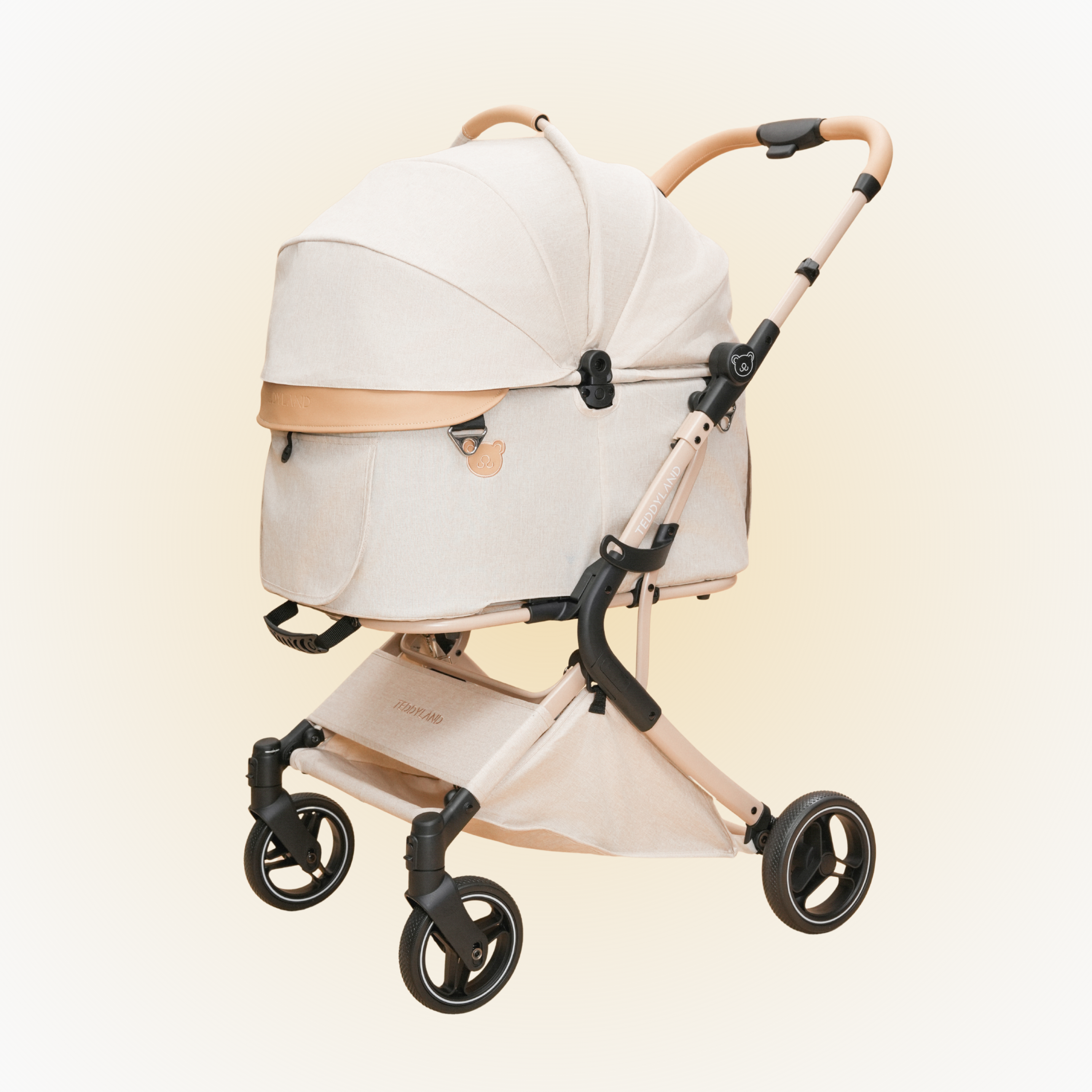 TeddyLand Elite 寵物手推車 Beige 杏色