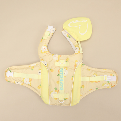Ritogato 菠蘿寵物救生衣  Swing Heart Yellow Life Jacket