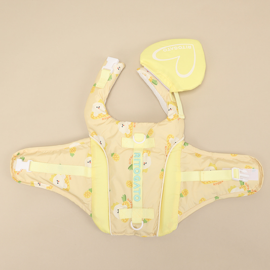 Ritogato 菠蘿寵物救生衣  Swing Heart Yellow Life Jacket