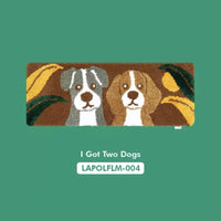 【限時優惠】Wiggle Wiggle I Got Two Dogs (L) Floor Mat/Rug 地毯