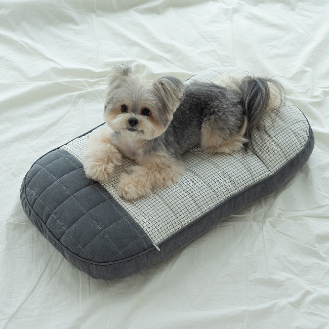 Ritogato Honeybuney Pet Cart Cushion 小熊格仔款寵物推車車墊套裝 - 灰色