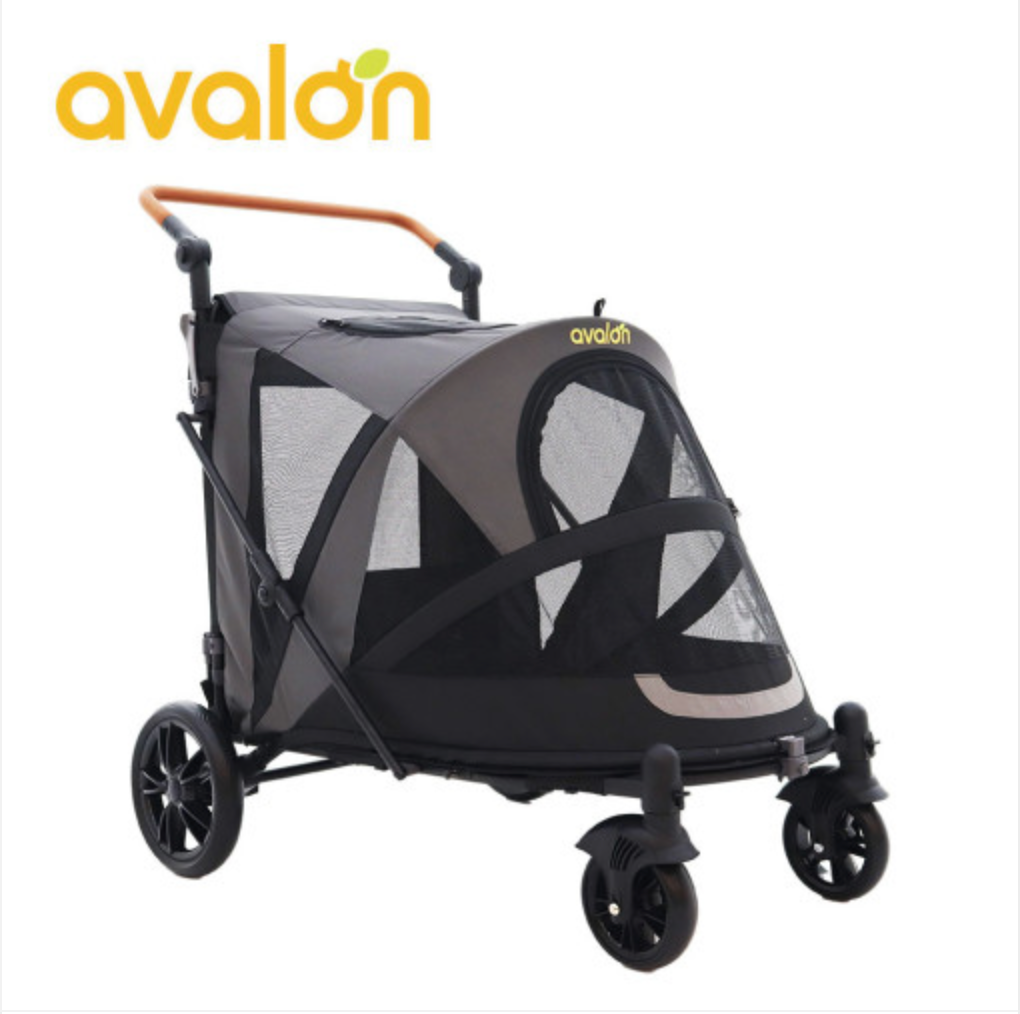 Avalon 韓國寵物大型犬手推車型格黑 Grande Stroller Black