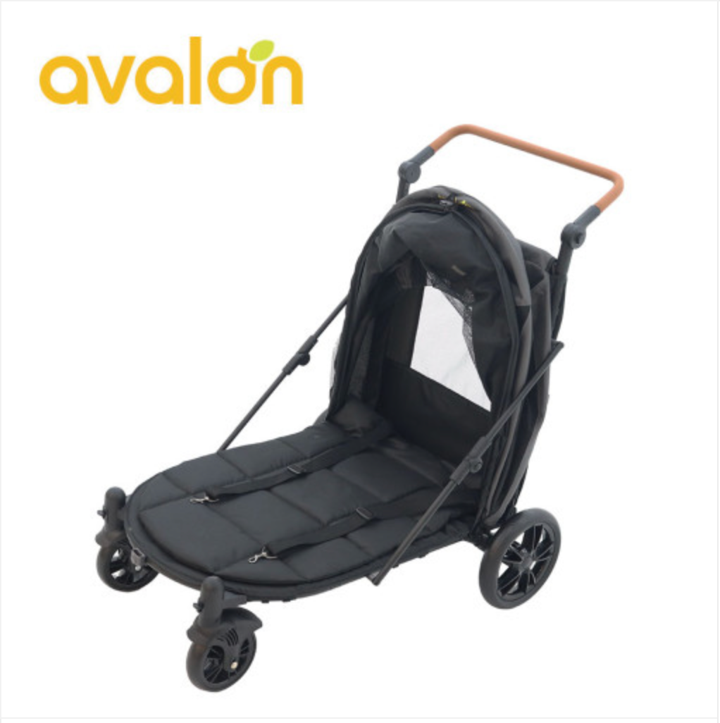 Avalon 韓國寵物大型犬手推車型格黑 Grande Stroller Black