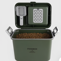 Sputnik Food Storage Green 機能飼料箱 - 軍綠