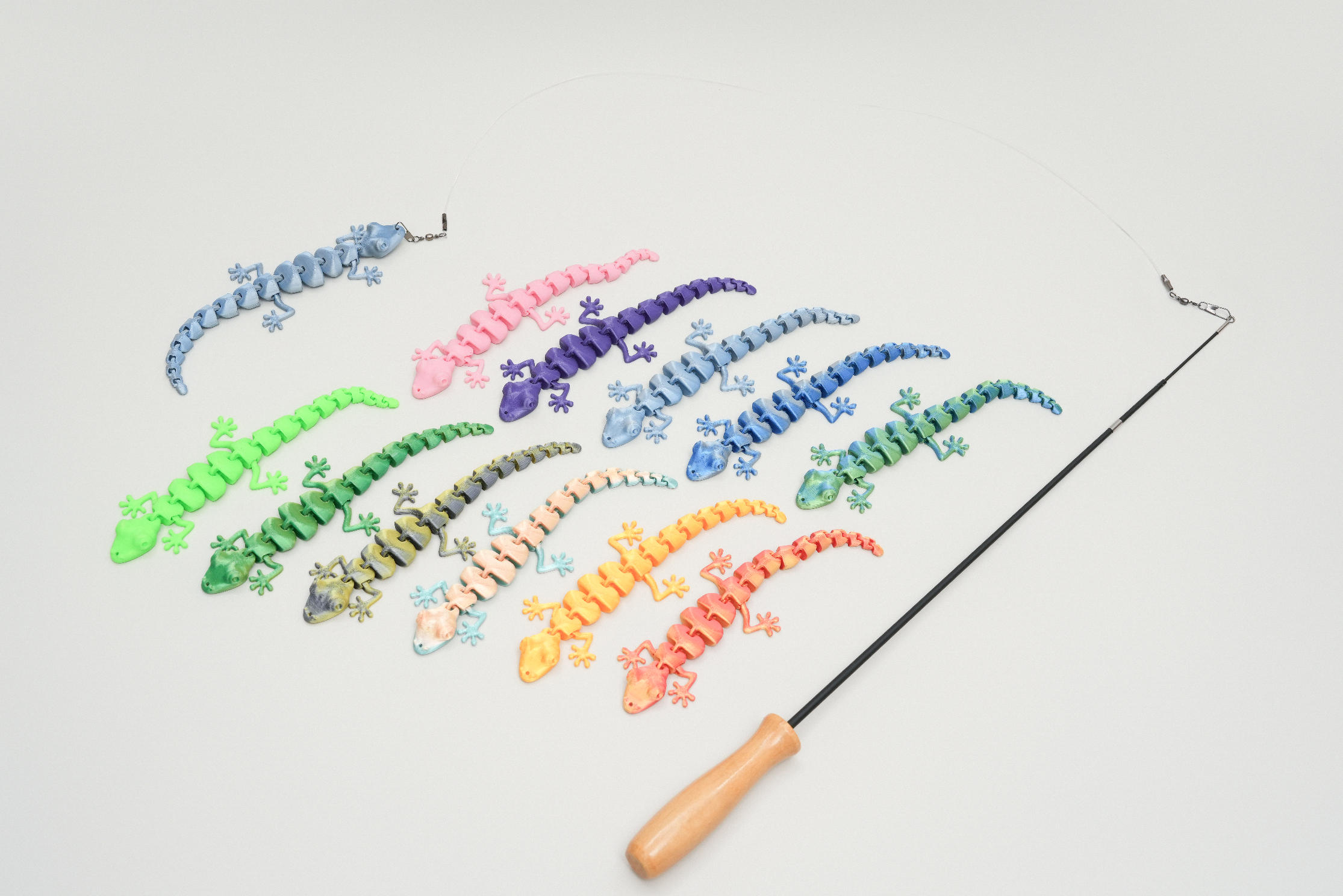 TeddyLand 泰國蜥蜴逗貓棒 lizard cat toy