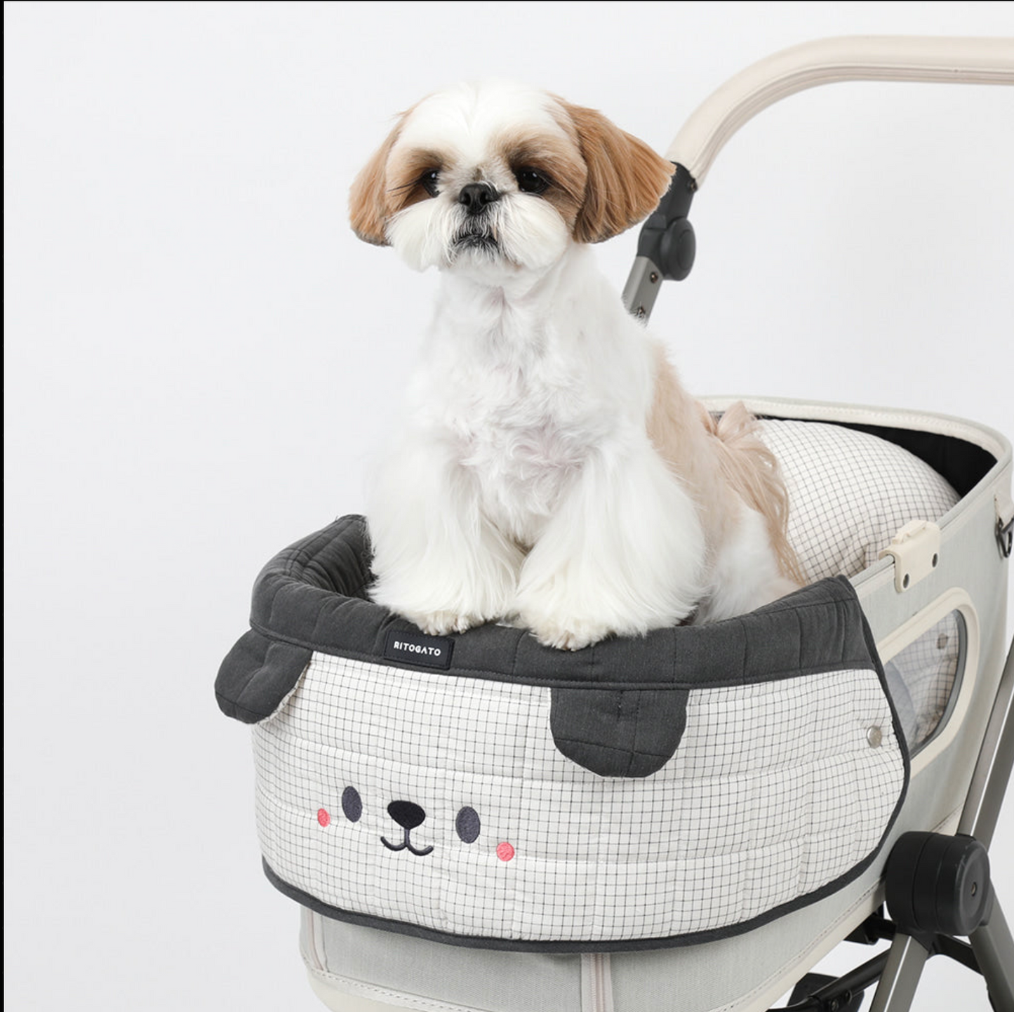 Ritogato Honeybuney Stroller Guard 寵物推車圍邊 小熊格仔款