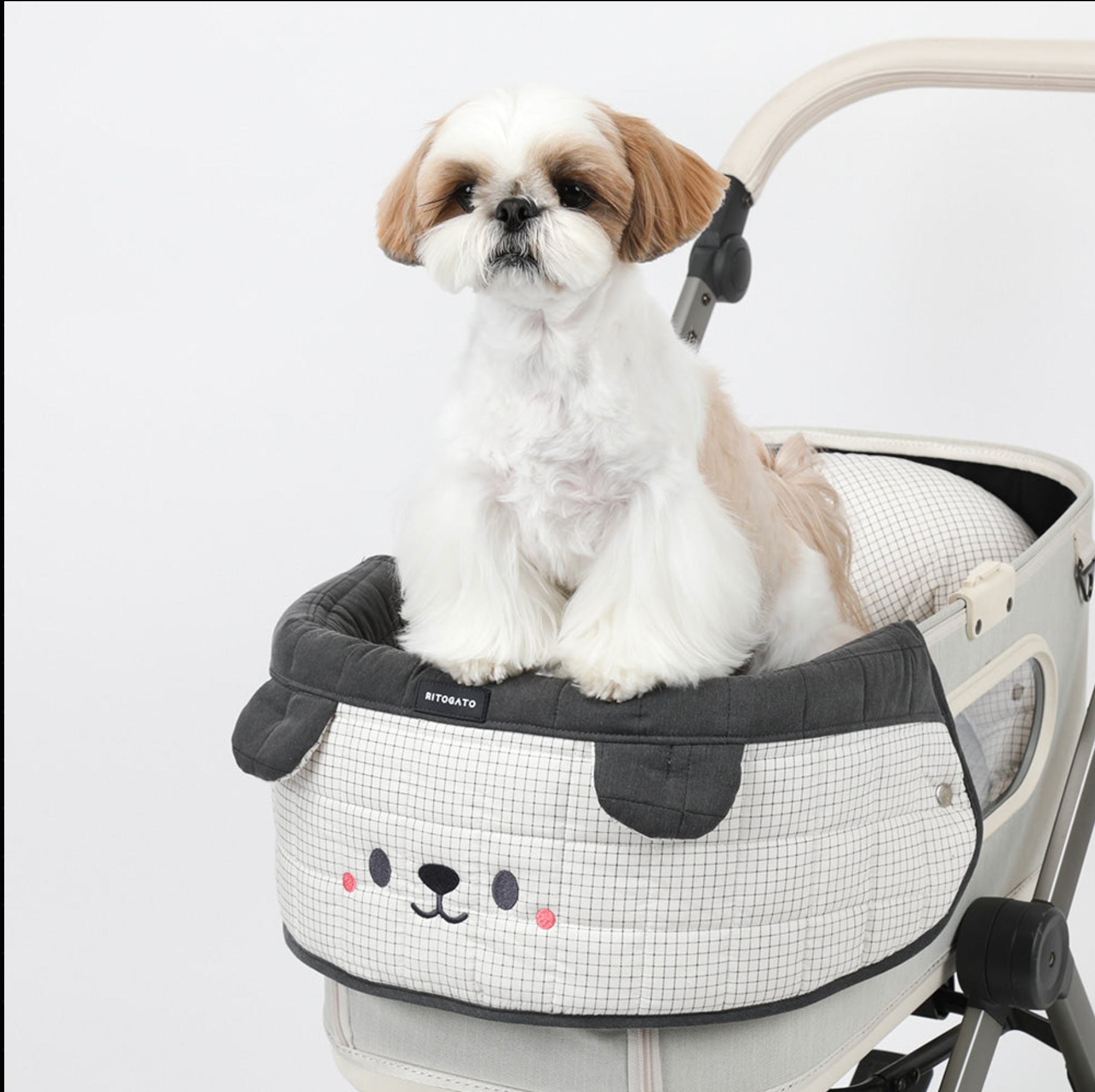 Ritogato Honeybuney Stroller Guard 寵物推車圍邊 小熊格仔款