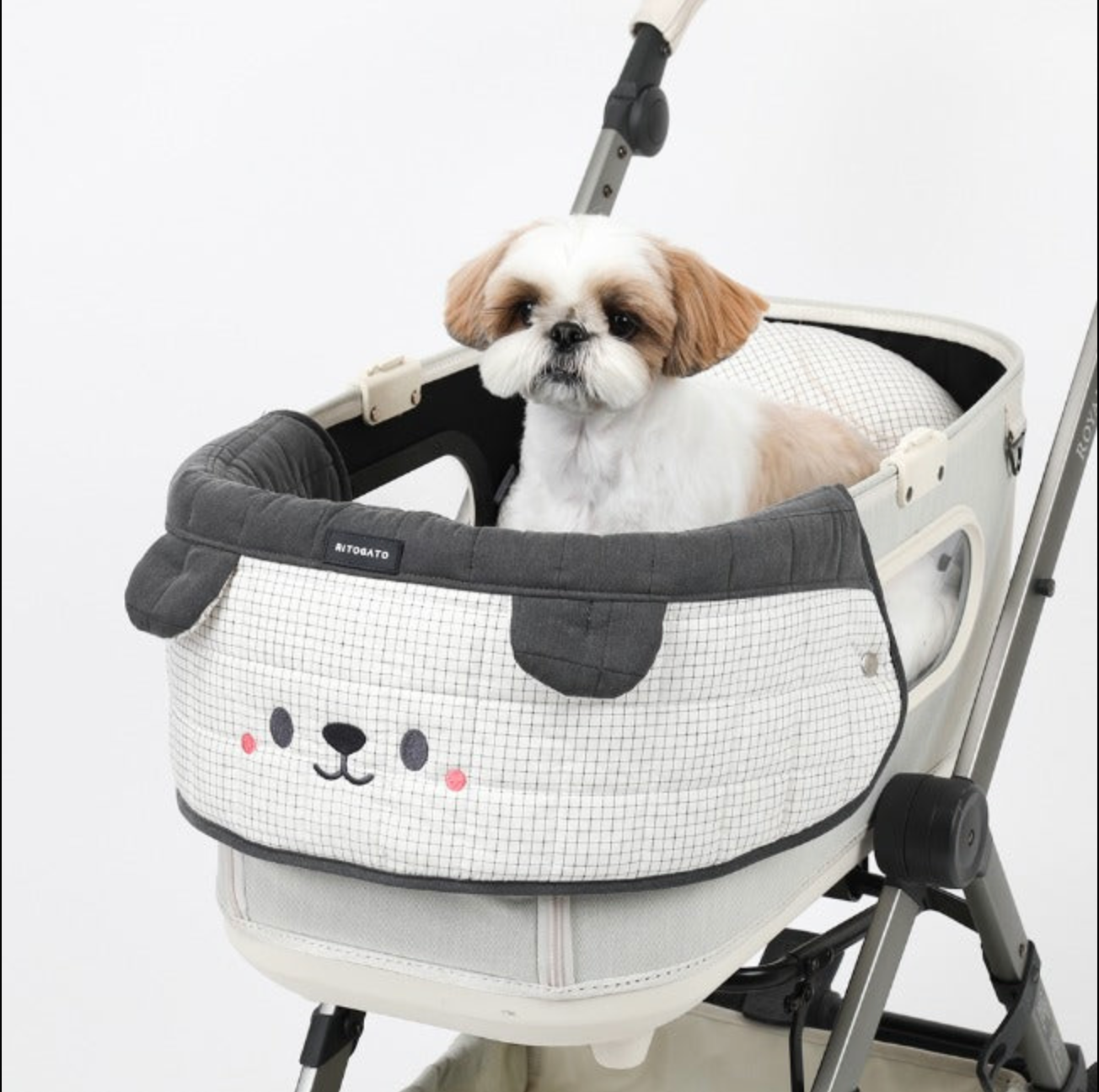 Ritogato Honeybuney Stroller Guard 寵物推車圍邊 小熊格仔款