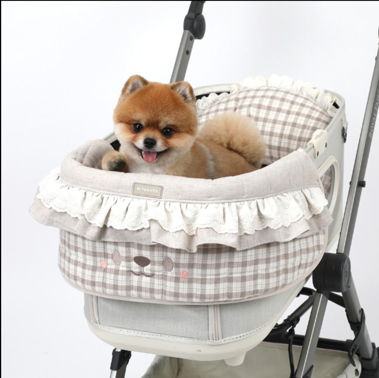 Ritogato Pawpaw Frill Stroller Guard 寵物推車圍邊 小熊喱士款