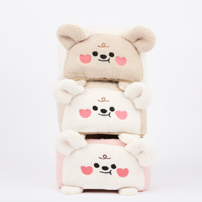 Ritogato Bolppangi Buggy Cover-up Guard 熊仔毛絨絨款寵物推車圍邊 - 杏色