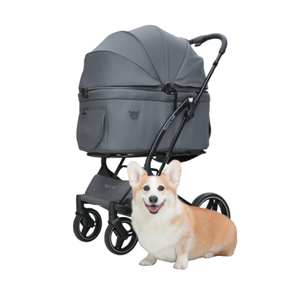 TeddyLand Grande 寵物手推車 Dark Grey 深灰色