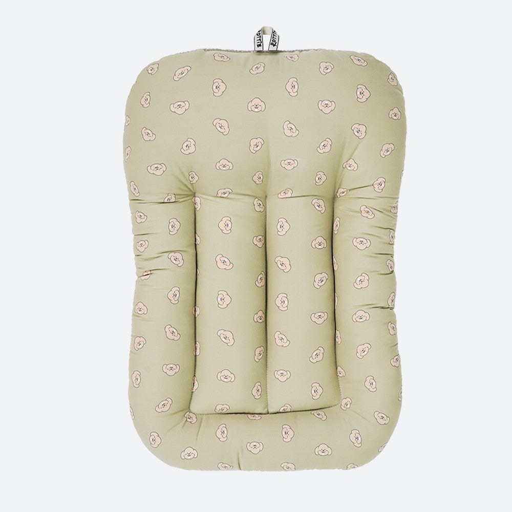 Rottie 寵物推車 綠底 Poodle車墊  Stroller Cushion