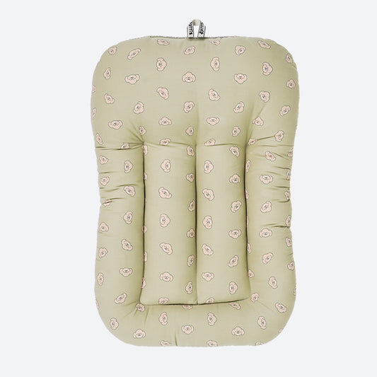 Rottie 寵物推車 綠底 Poodle車墊  Stroller Cushion