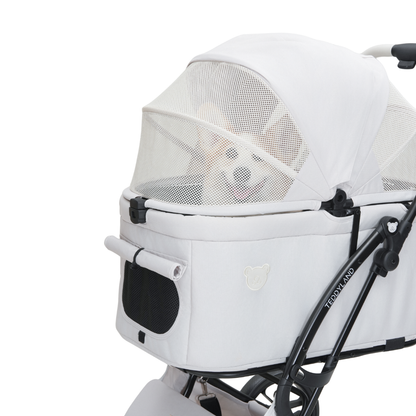 TeddyLand Grande 寵物手推車 Pearl 珍珠白