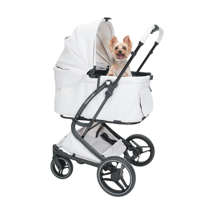 TeddyLand Grande 寵物手推車 Pearl 珍珠白
