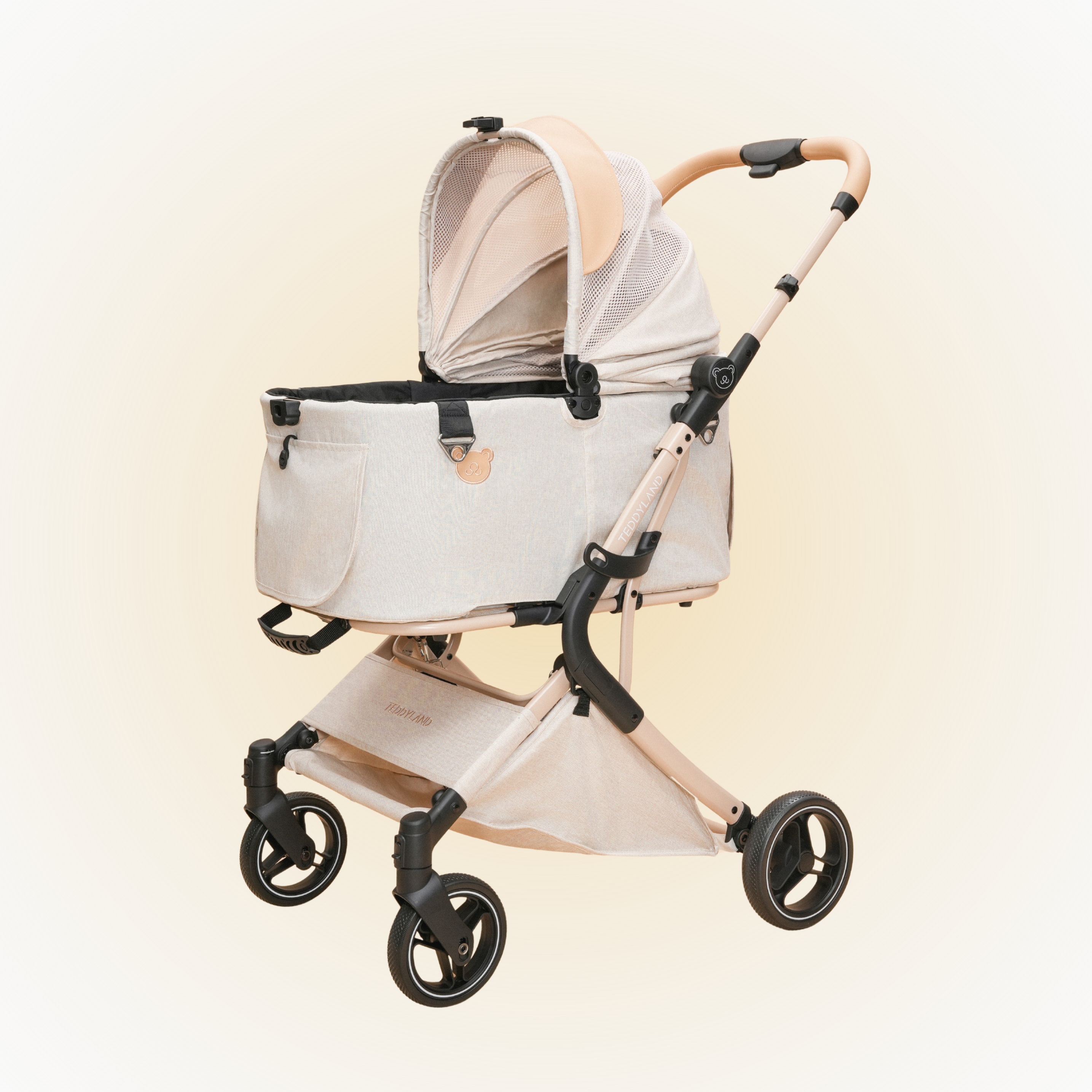 TeddyLand Elite 寵物手推車 Beige 杏色