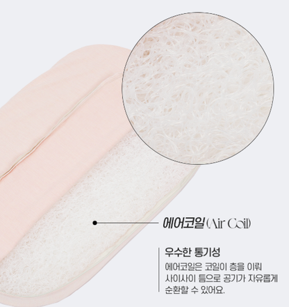 Ritogato Chou-Ribbon Buggy Cover-up Cushion 韓式簡約款寵物推車車墊套裝 - 粉紅色