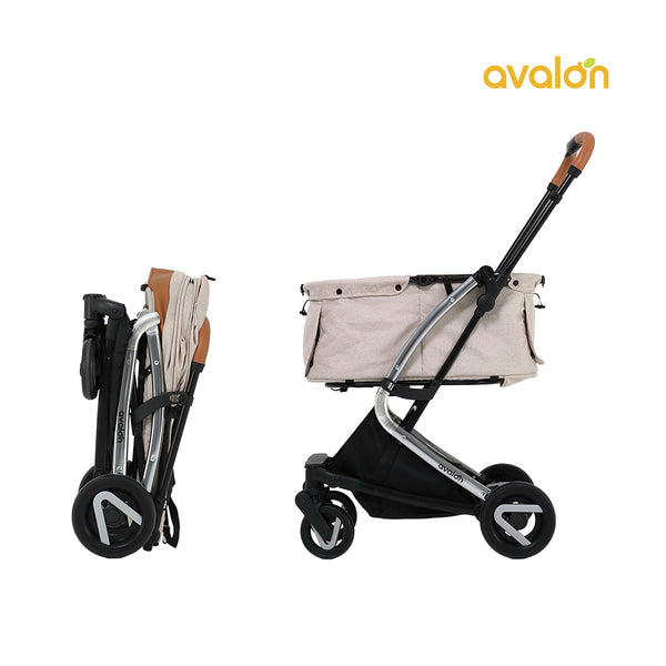 Avalon 韓國寵物手推車西裝灰色 Stroller Grey