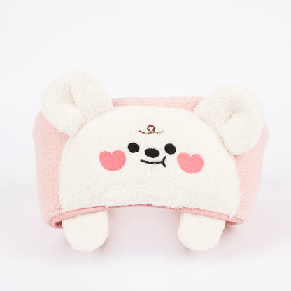 Ritogato Bolppangi Buggy Cover-up Guard 熊仔毛絨絨款寵物推車圍邊 - 粉紅色