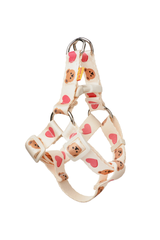 IMSUSU 心心熊仔Y型胸背帶 Heart Bear Y Harness