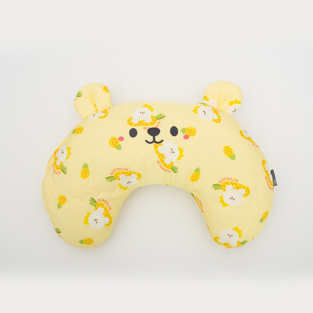 Ritogato 寵物涼感半月枕 Halfmoon Cool Cushion (菠蘿熊)