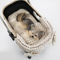 Ritogato Chou-Ribbon Buggy Cover-up Cushion 韓式簡約款寵物推車車墊 - 湖水綠