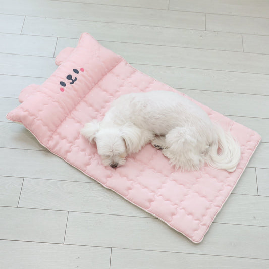 Ritogato 寵物涼感墊連枕頭 Icebear Coolmat with Pillow (Pink Bear)