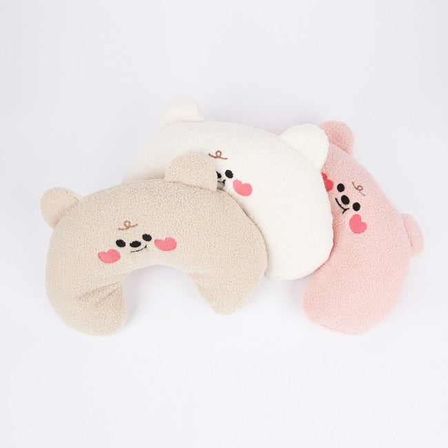 Ritogato Bolppangi Buggy Cover-up Pillow 熊仔毛絨絨款寵物半月枕 (三色)