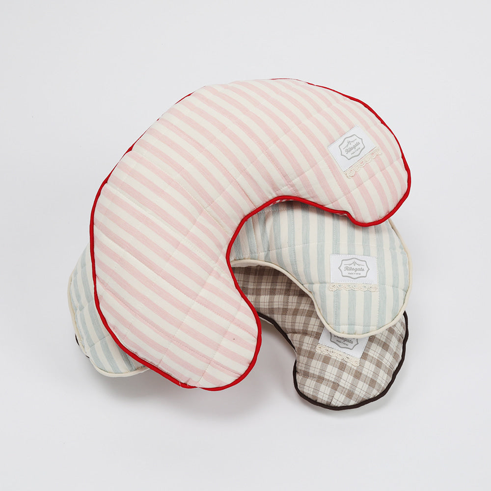 Ritogato Chou-Ribbon Buggy Cover-up Pillow 韓式簡約款寵物半月枕 (三色)