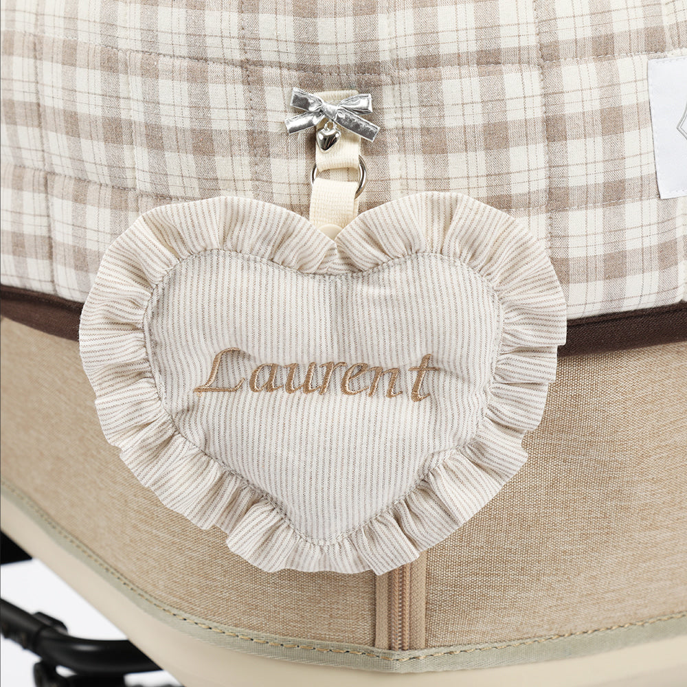 【訂製商品】Ritogato 荷葉邊心形客製吊牌 Custom name tag