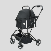 TeddyLand Petite 寵物手推車 Black 黑色