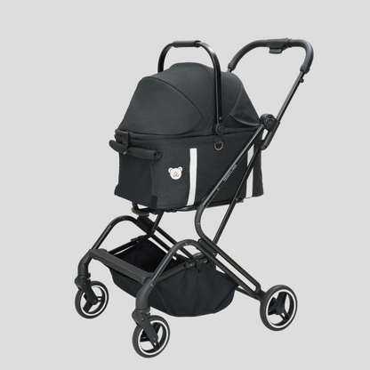 TeddyLand Petite 寵物手推車 Black 黑色