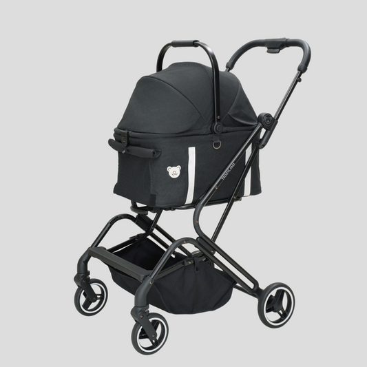 TeddyLand Petite 寵物手推車 Black 黑色