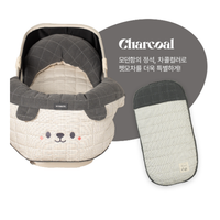 Ritogato Honeybuney Pet Cart Cushion 小熊格仔款寵物推車車墊 - 灰色