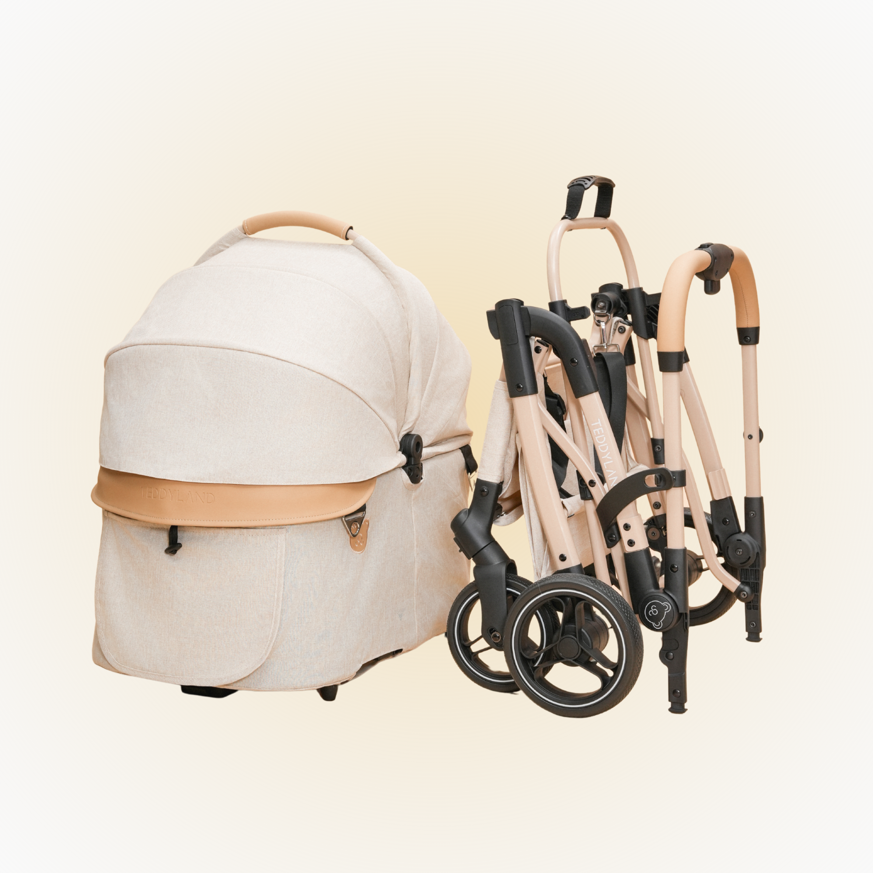 TeddyLand Elite 寵物手推車 Beige 杏色